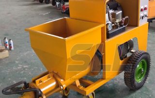 Cement mortar spraying machine