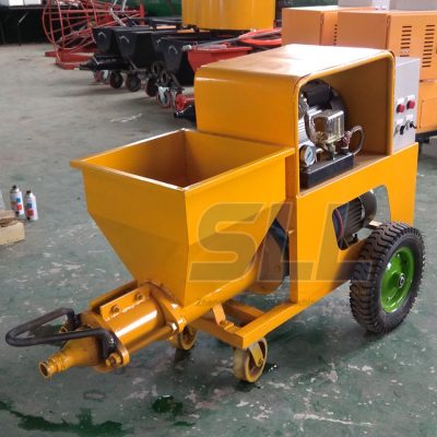 Cement mortar spraying machine